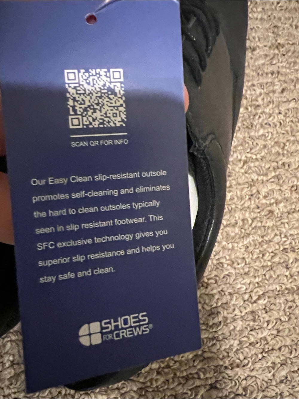 Shoes For Crews Black Work Slip-On Shoe